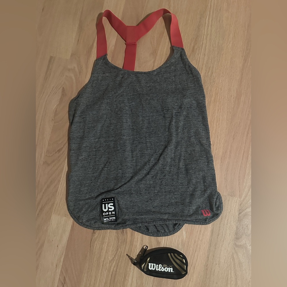 Wilson Gray US Open  tennis Tank Top